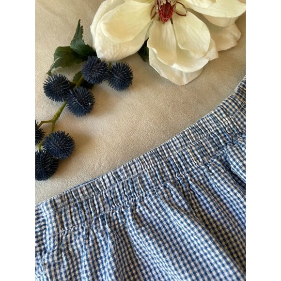 Vintage Capacity Gingham Embroidered Shirt & Pants Set S Grandmacore Cottagecore - Picture 16 of 16